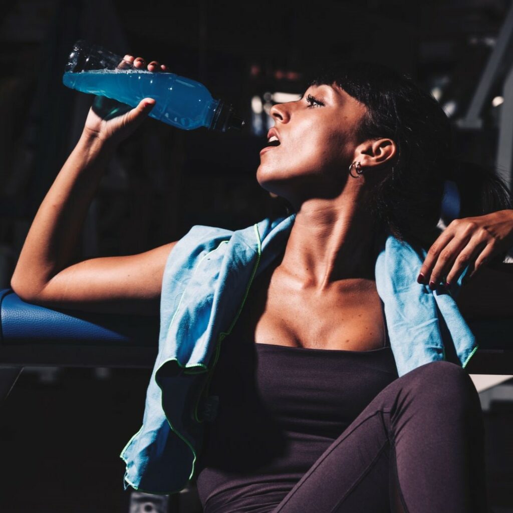 taking a break in a gym creatine 1 1